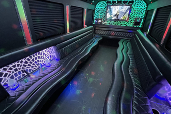 Brockton Limo Bus Interior