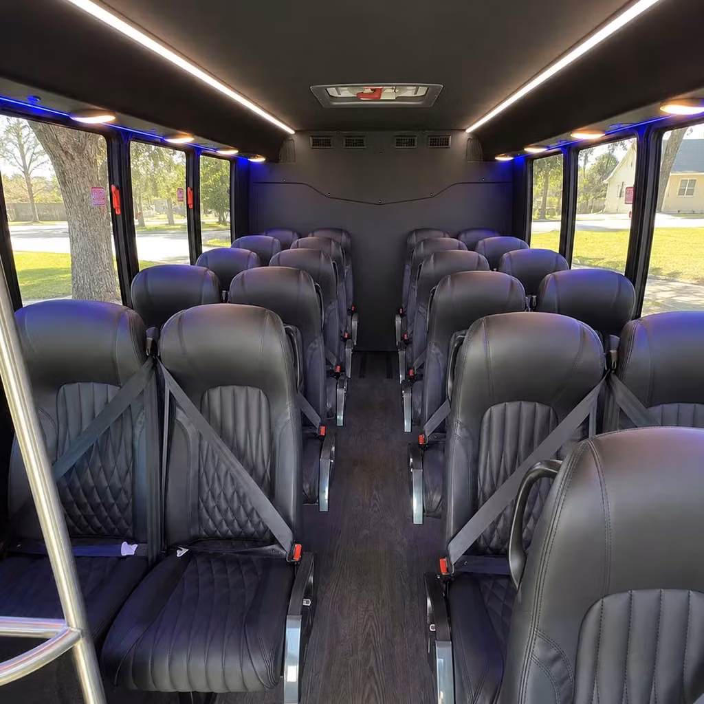 28 passenger minibus inside